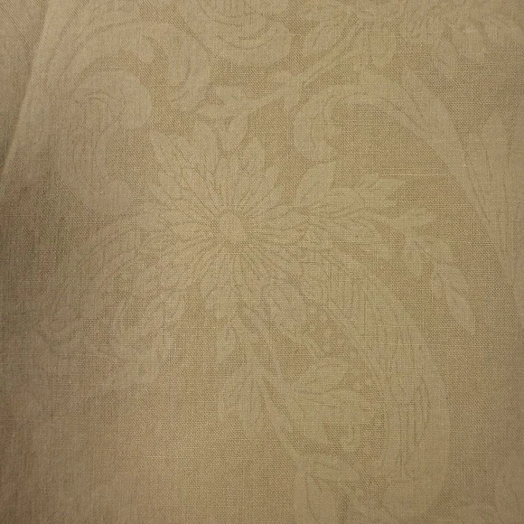 Ralph Lauren VTG Avery Cafe (tan) Paisley Damask King size pillowcase Made USA - Picture 4 of 5